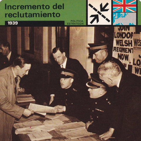 FICHA POLITICA, ESTRATEGIA: INCREMENTO DEL RECLUTAMIENTO. 1939