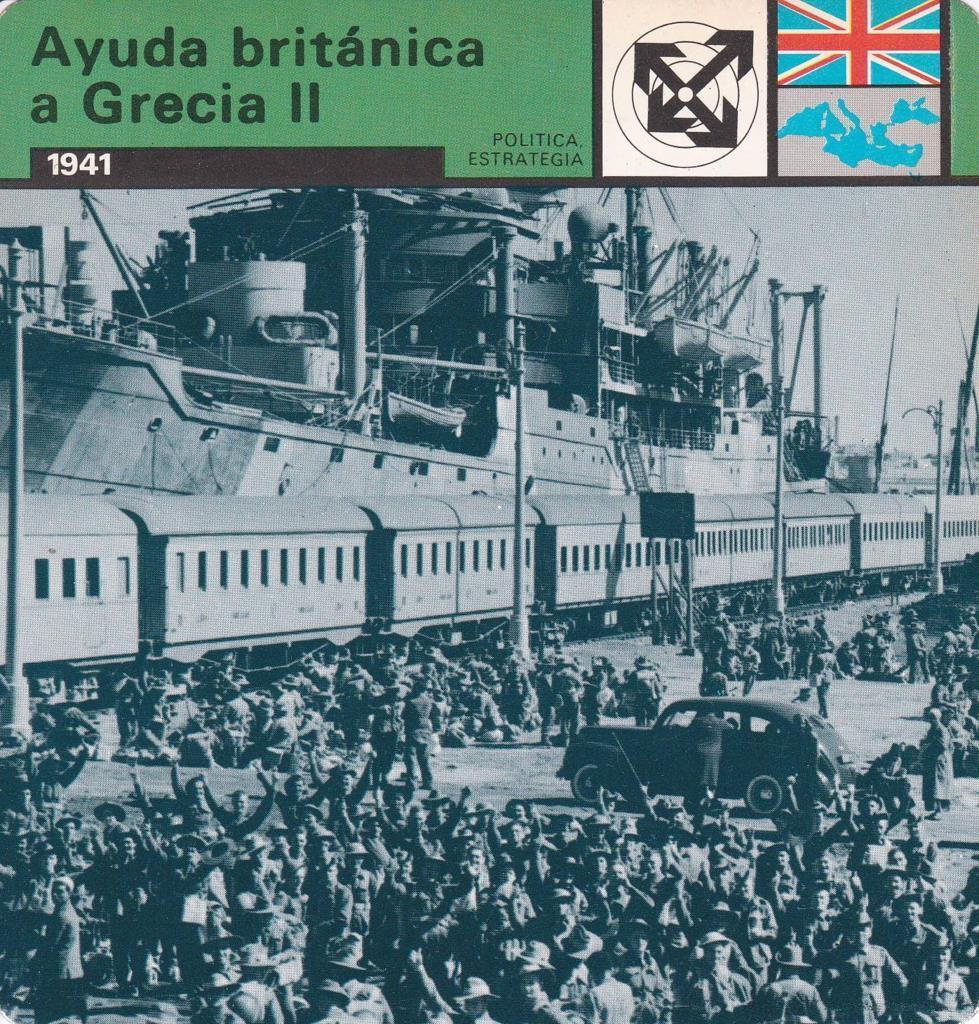 FICHA POLITICA, ESTRATEGIA: AYUDA BRITANICA A GRECIA II. 1941