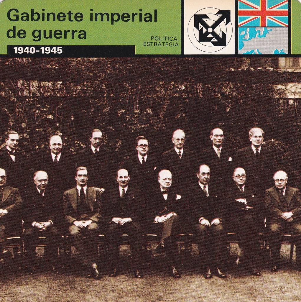 FICHA POLITICA, ESTRATEGIA: GABINETE IMPERIAL DE GUERRA. 1940-1945