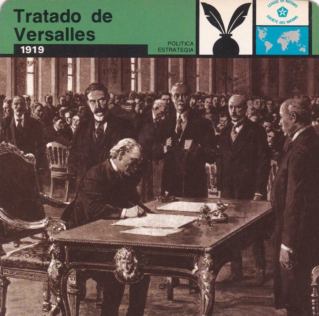 FICHA POLITICA, ESTRATEGIA: TRATADO DE VERSALLES. 1919