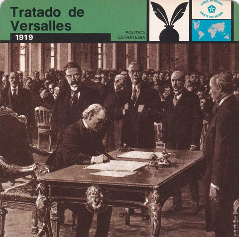 FICHA POLITICA, ESTRATEGIA: TRATADO DE VERSALLES. 1919
