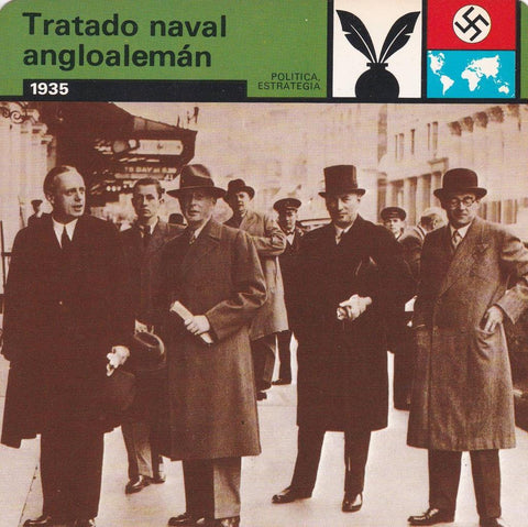 FICHA POLITICA, ESTRATEGIA: TRATADO NAVAL ANGLOALEMAN. 1935