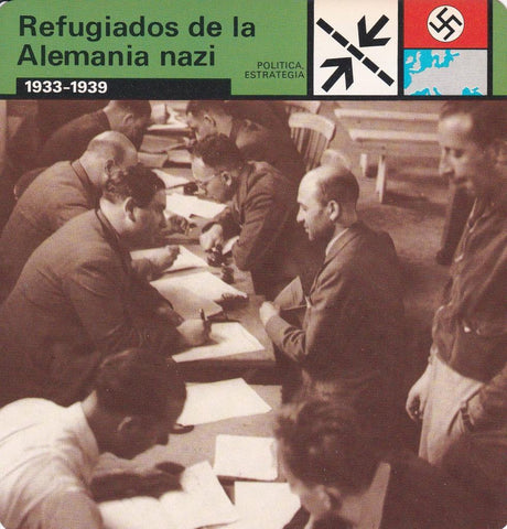 FICHA POLITICA, ESTRATEGIA: REFUGIADOS DE LA ALEMANIA NAZI. 1933-1939