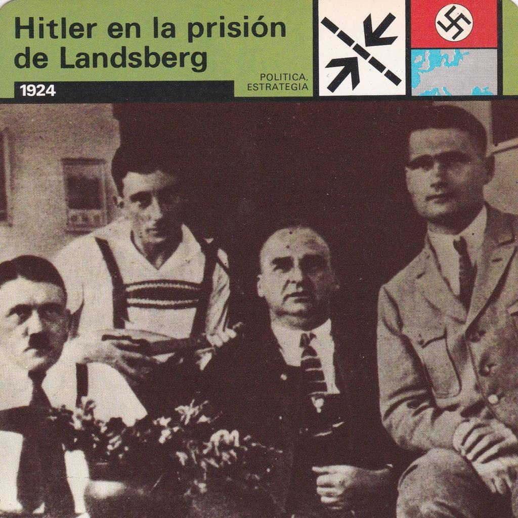 FICHA POLITICA, ESTRATEGIA: HITLER EN LA PRISION DE LANDSBERG. 1924