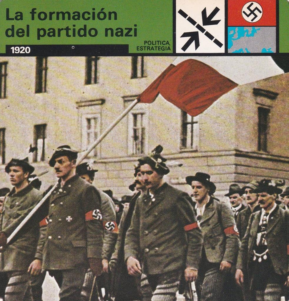 FICHA POLITICA, ESTRATEGIA: LA FORMACION DEL PARTIDO NAZI. 1920