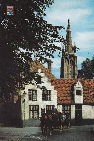 POSTAL B11836: BRUGGE: PLAZA DE LA IGLESIA