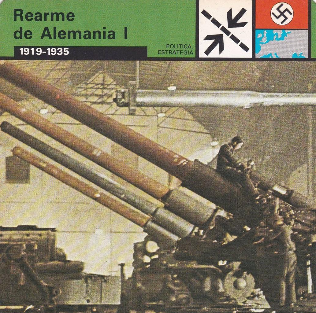 FICHA POLITICA, ESTRATEGIA: REARME DE ALEMANIA I. 1919-1935