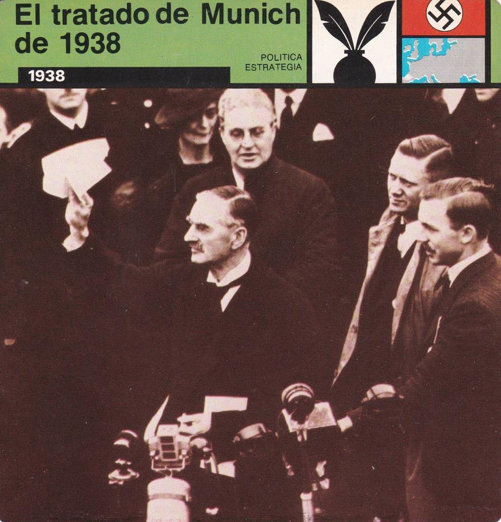 FICHA POLITICA, ESTRATEGIA: EL TRATADO DE MUNICH DE 1938. 1938