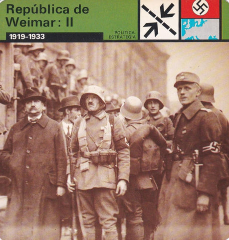 FICHA POLITICA, ESTRATEGIA: REPUBLICA DE WEIMAN: II. 1919-1933