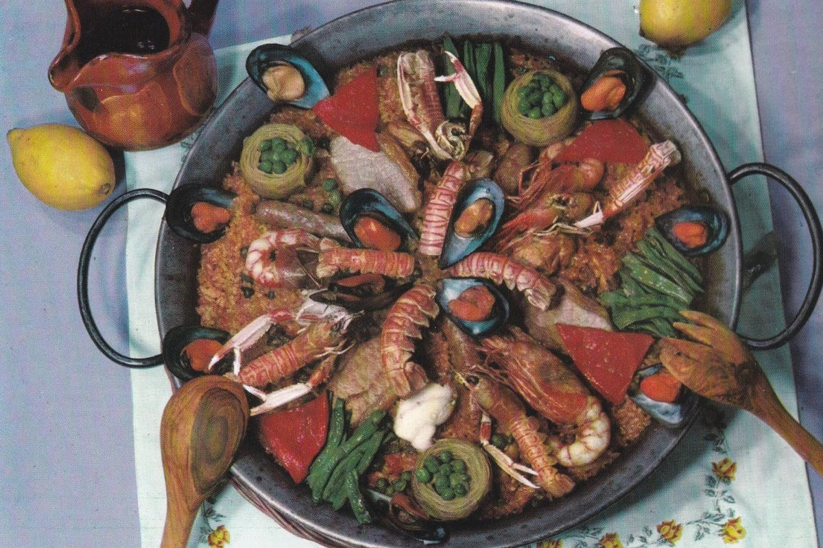 POSTAL B12121: PLATOS TIPICOS ESPAÑA. PAELLA
