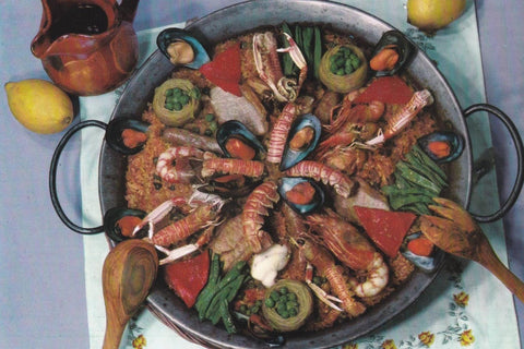 POSTAL B12121: PLATOS TIPICOS ESPAÑA. PAELLA