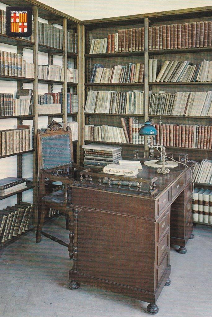 POSTAL B12053: FOLGUEROLES: LIBRERÍA JACINT VERDAGUER