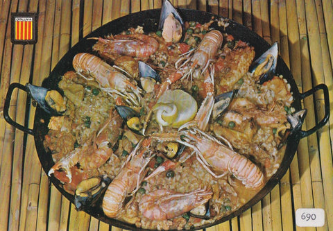 POSTAL B12064: COLECCIÓN PLATOS TIPICOS: PLATOS TIPICOS CATALANES. DIVERSOS ASPECTOS
