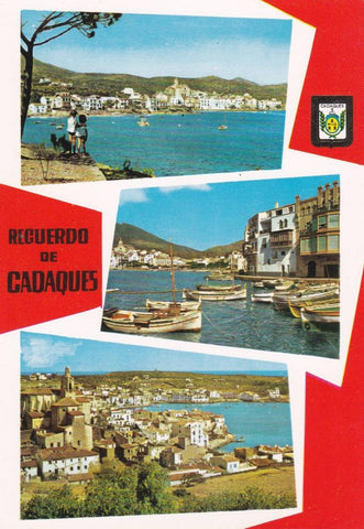 POSTAL B12073: CADAQUES: DIVERSOS ASPECTOS
