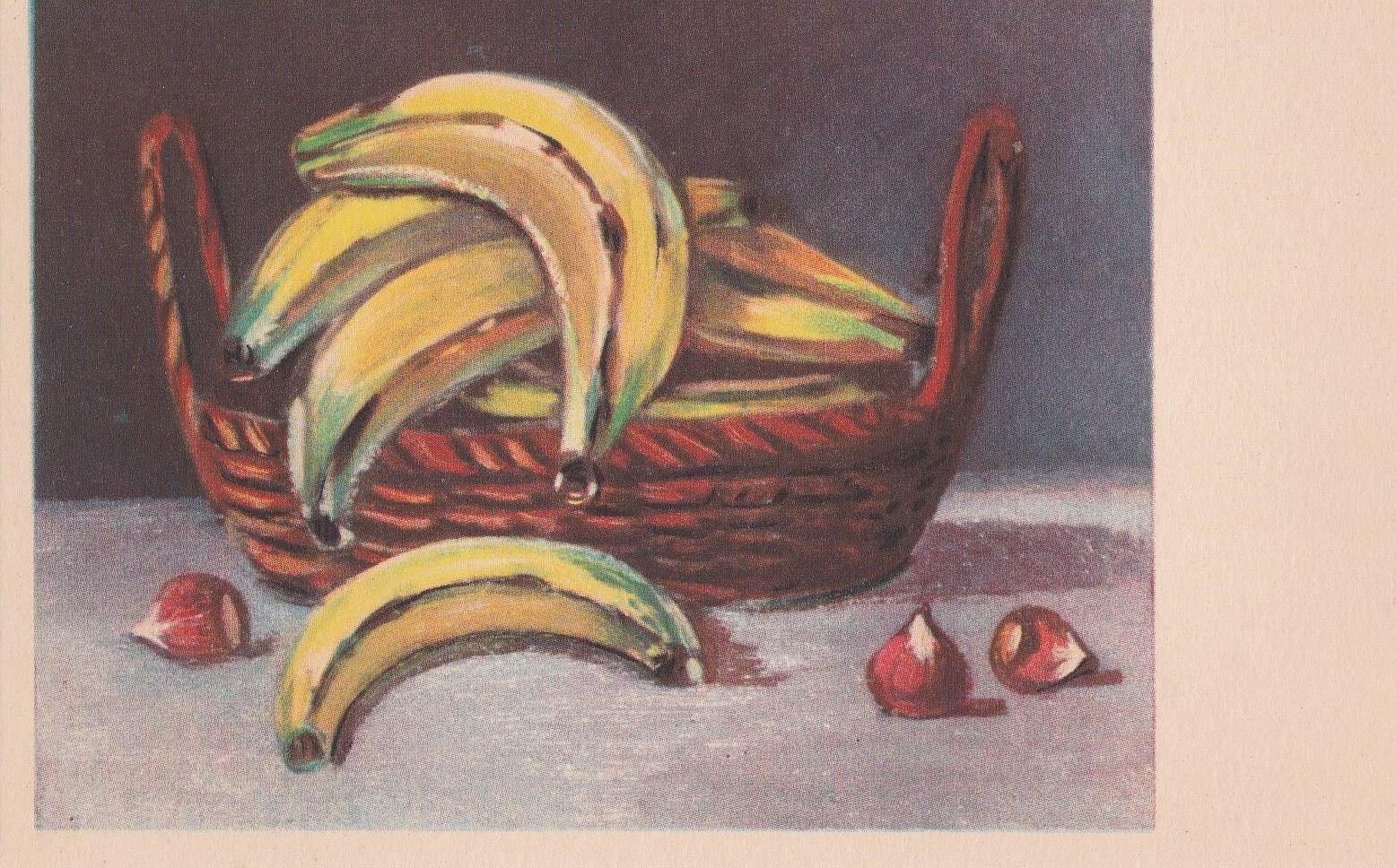 POSTAL B12226: BODEGON DE FRUTAS. DIVERSOS ASPECTOS. PINTURA AL OLEO. ANONIMO