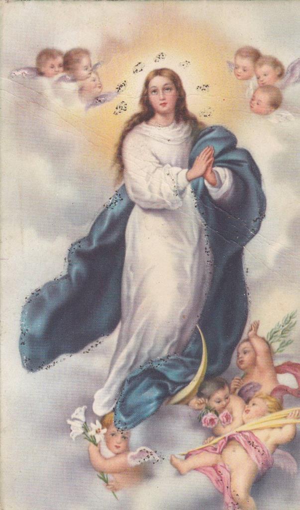 POSTAL B12218: ESTAMPA DE LA VIRGEN DEL CARMEN. ILUSTRACION