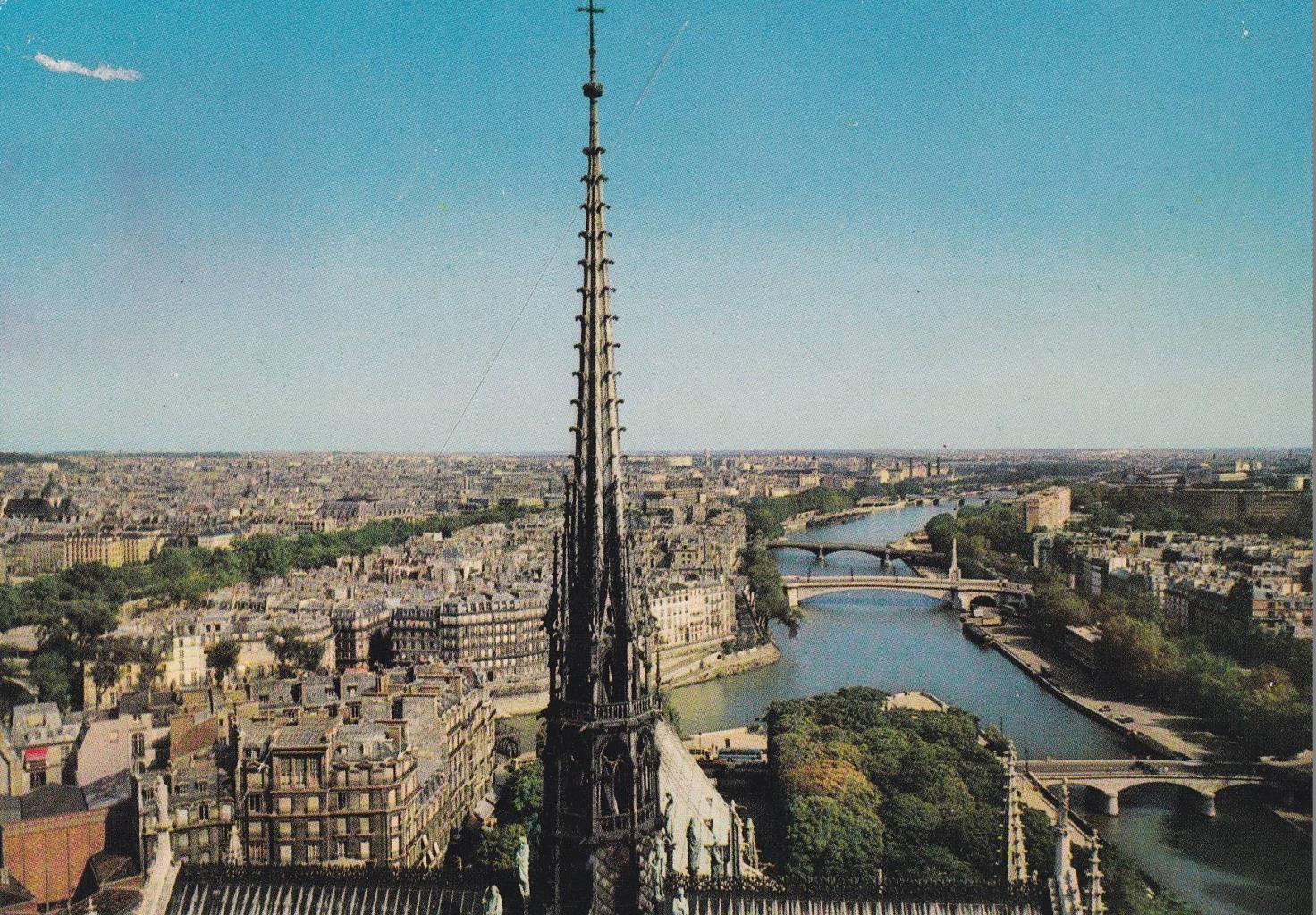 POSTAL B12189: PARIS: VISTA AEREA SENA