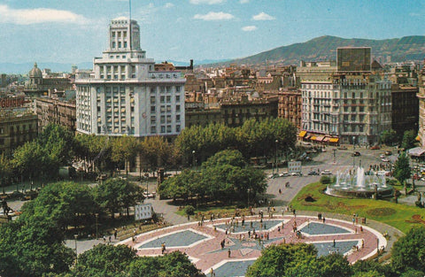 POSTAL B12184: BARCELONA: PLAZA CATALUÑA