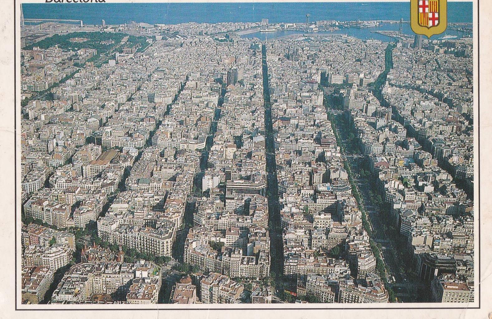 POSTAL B12181: BARCELONA: VISTA GENERAL