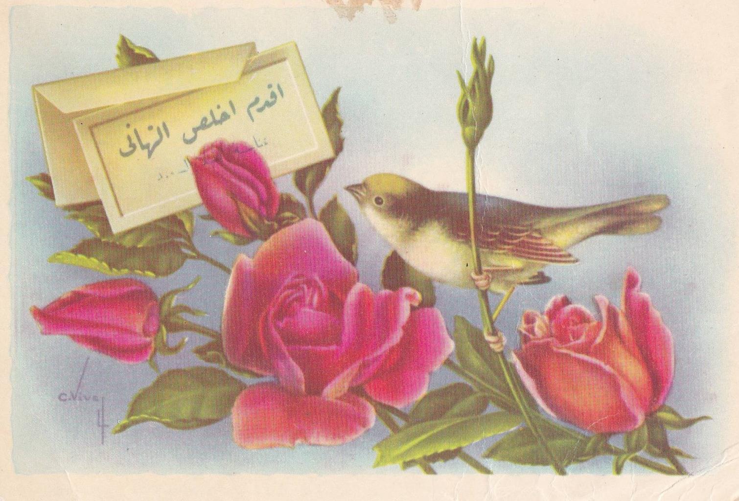 POSTAL B12175: TARJETA ARABE FELICITACION