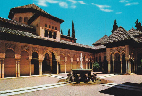 POSTAL B11922: GRANADA: LA ALHAMBRA. DIVERSOS ASPECTOS