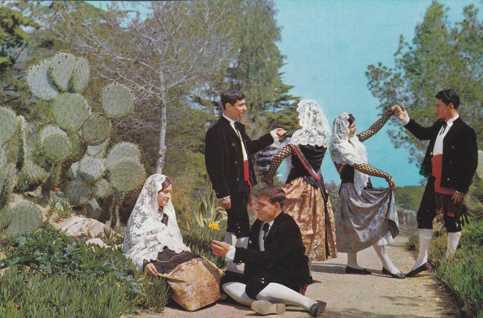 POSTAL B11849: BLANES: DANZA DE LOS MAJORALES