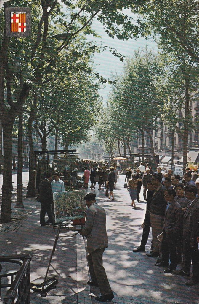 POSTAL B11845: BARCELONA: RAMBLA DE LAS FLORES