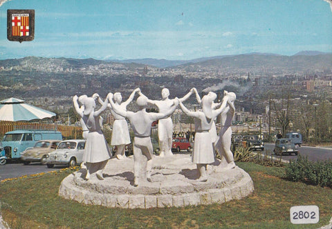 POSTAL B11844: BARCELONA: MONUMENTO A LA SARDANA