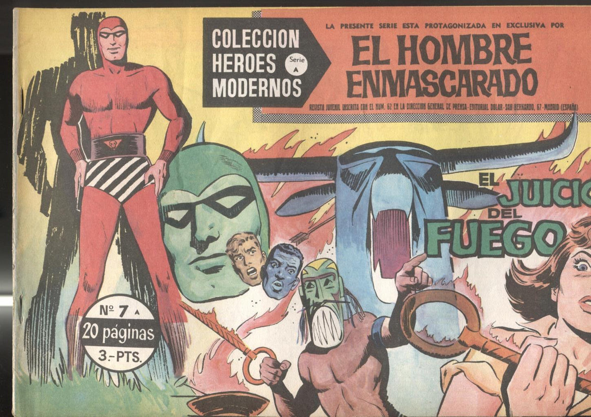 Dolar: Heroes Modernos serie A: El Hombre Enmascarado (the Phantom) numero 07: El juicio del fuego