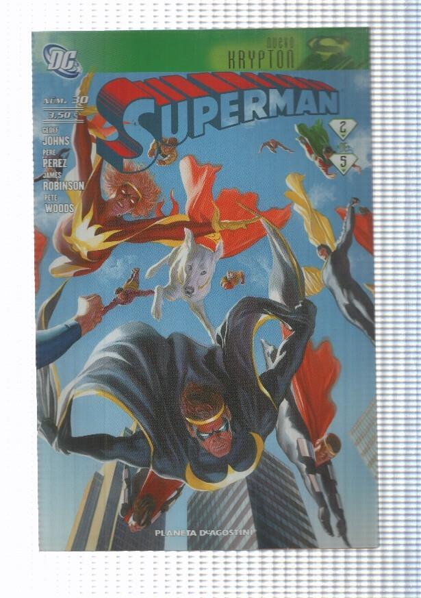 Planeta: Superman vol. II num 30 (2009) - Nuevo Krypton parte 2 de 5. Johns, Frank
