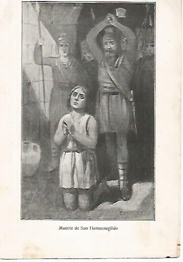 LAMINA 13787: Muerte de San Hermenegildo