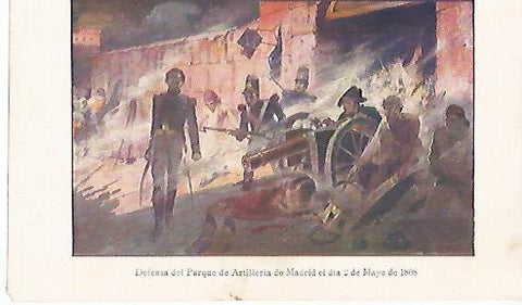 LAMINA 13810: Defensa del Parque de Artilleria de Madrid el 2 de mayo de 1808