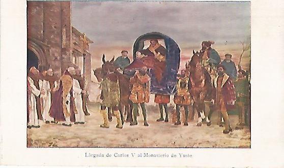 LAMINA 13807: Llegada de Carlos V al Monasterio de Yuste