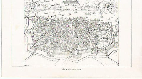 LAMINA 13805: Vista de Amberes