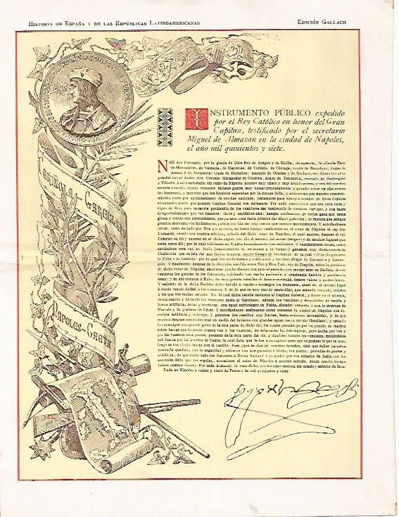 LAMINA 13747: Copia de una carta del rey Fernando el Catolico