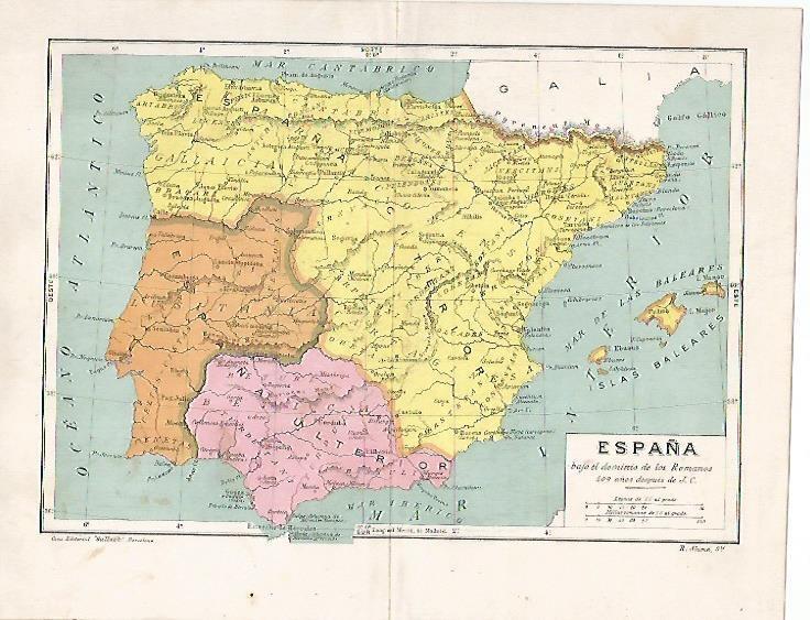 LAMINA 13743: Mapa de España en el 409