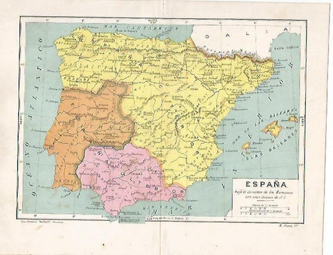 LAMINA 13743: Mapa de España en el 409