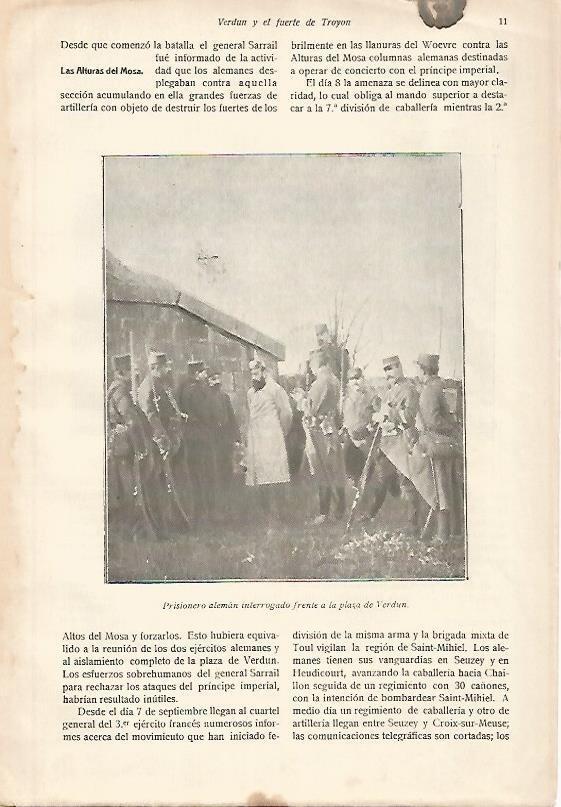 LAMINA 13738: Prisionero aleman interrogado en Verdun