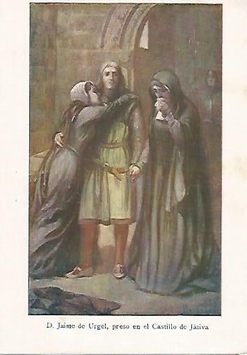 LAMINA 13771: Jaume d'Urgell en el Castillo de Jativa