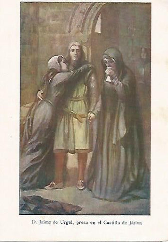 LAMINA 13771: Jaume d'Urgell en el Castillo de Jativa