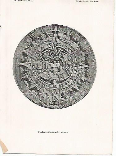 LAMINA 13758: Piedra calendario azteca