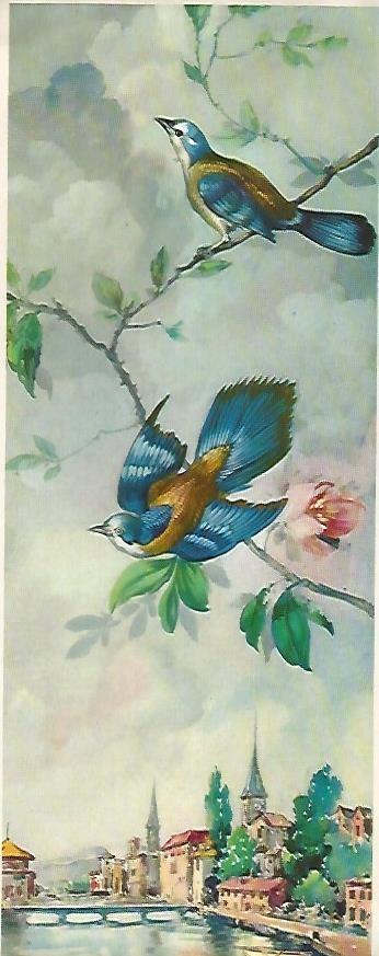 LAMINA 13859: Pajaros con paisajes, numero 112006