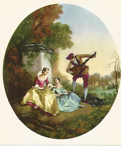 LAMINA 13857: Doncellas y juglar