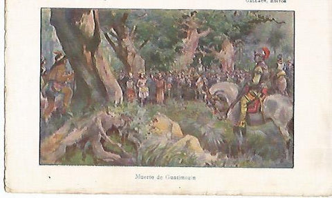 LAMINA 13817: Muerte de Guatimozin