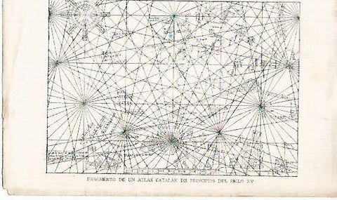 LAMINA 13824: Fragmento de Atlas catalan del siglo XV