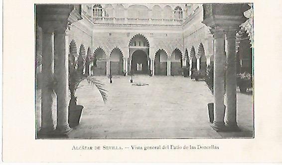 LAMINA 13834: Patio de las Doncellas del Alcazar de Sevilla