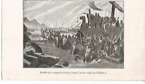 LAMINA 13836: Expedicion de Jaume I a las costas de Mallorca