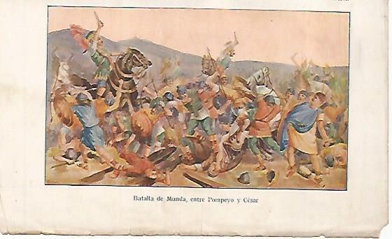 LAMINA 13850: Batalla de Munda, entre Pompeyo y Cesar