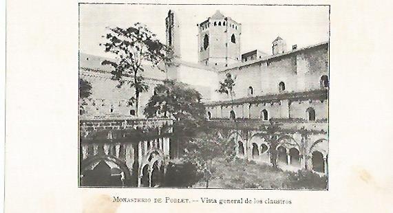 LAMINA 13838: Claustros del Monasterio de Poblet