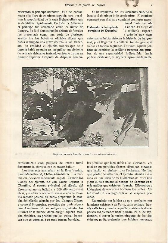 LAMINA 13736: Defensa de una trinchera contra los alemanes